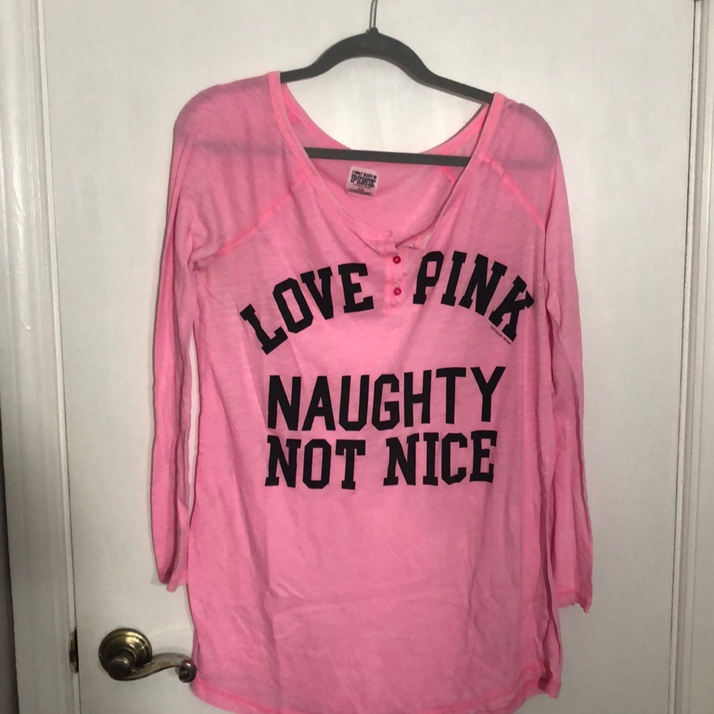 Pink sleep shirt
